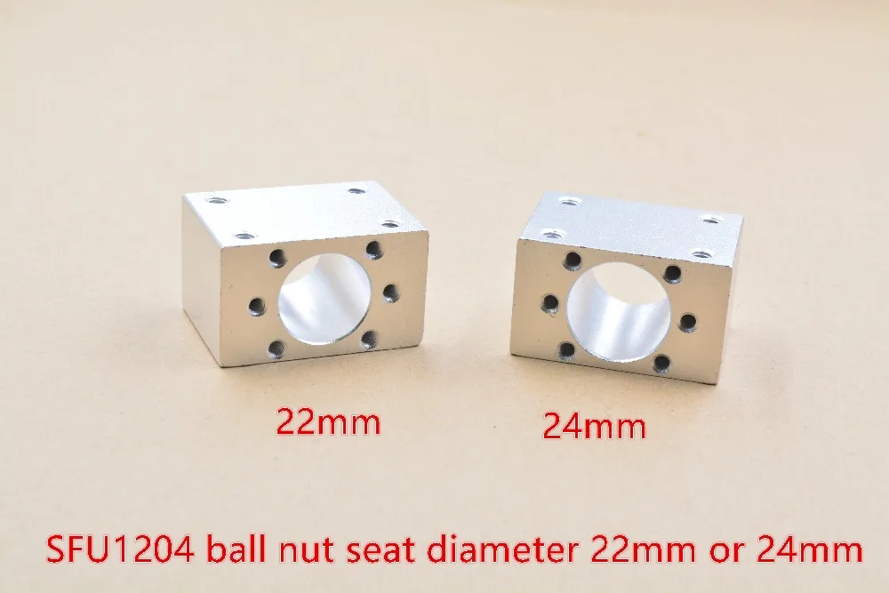 DSG12H inner hole 22mm 24mm aluminium nut housing bracket holder for 12mm ball screw SFU1204
DSG12H inner hole 22mm 24mm aluminium nut housing bracket holder for 12mm ball screw SFU1204