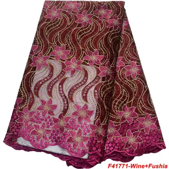 Latest Nigerian French Net Lace Fabric Embroidered Stones of African Lace Fabric High Quality Tulle Mesh Lace 5 Yards N1771
Latest Nigerian French Net Lace Fabric Embroidered Stones of African Lace Fabric High Quality Tulle Mesh Lace 5 Yards N1771