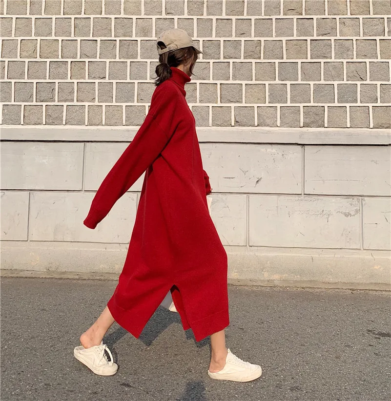 Turtleneck Sweater Women Dress Winter Autumn Fashion Long Sleeve Pullovers Long Knitted Sweater Pull Femme Manteau Femme Hiver
Turtleneck Sweater Women Dress Winter Autumn Fashion Long Sleeve Pullovers Long Knitted Sweater Pull Femme Manteau Femme Hiver