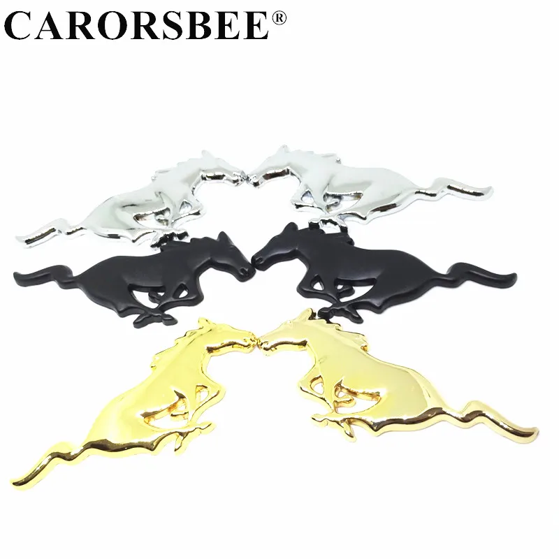 1 Pair Metal Chrome Silver Black Gold Car Styling Running Horse Emblem Badge Car sticker for Ford Mustang Shelby GT mondeo mk4
1 Pair Metal Chrome Silver Black Gold Car Styling Running Horse Emblem Badge Car sticker for Ford Mustang Shelby GT mondeo mk4