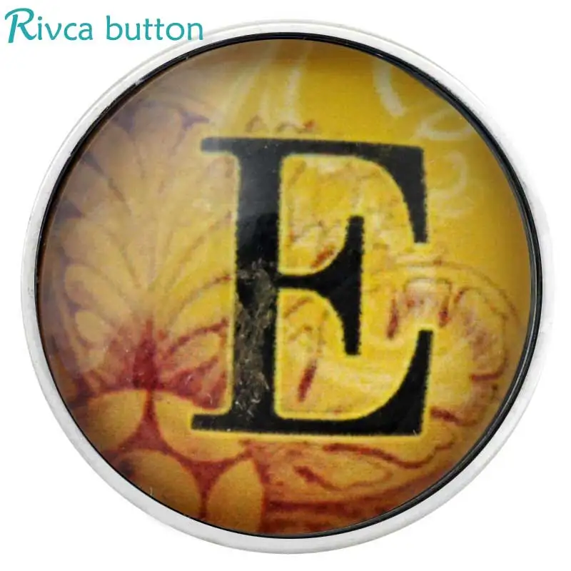 D03006 стеклянные буквы D-образный дизайн кнопки ювелирные изделия подходят для