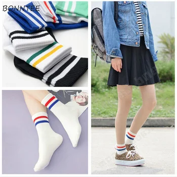 Socks Women Cotton Striped Harajuku Casual Fashion Students Soft Funny Colorful Female Kawaii Simple Daily Breathable Korean New
Socks Women Cotton Striped Harajuku Casual Fashion Students Soft Funny Colorful Female Kawaii Simple Daily Breathable Korean New