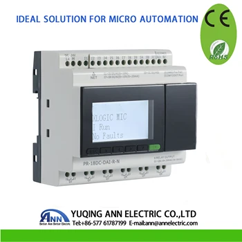 PR-18DC-DAI-R-N with LCD, without cable, 24VDC,6 DI/AI+2DI/AI+4DI, 6 DO,programmable logic controller,mini PLC,,PLC
PR-18DC-DAI-R-N with LCD, without cable, 24VDC,6 DI/AI+2DI/AI+4DI, 6 DO,programmable logic controller,mini PLC,,PLC