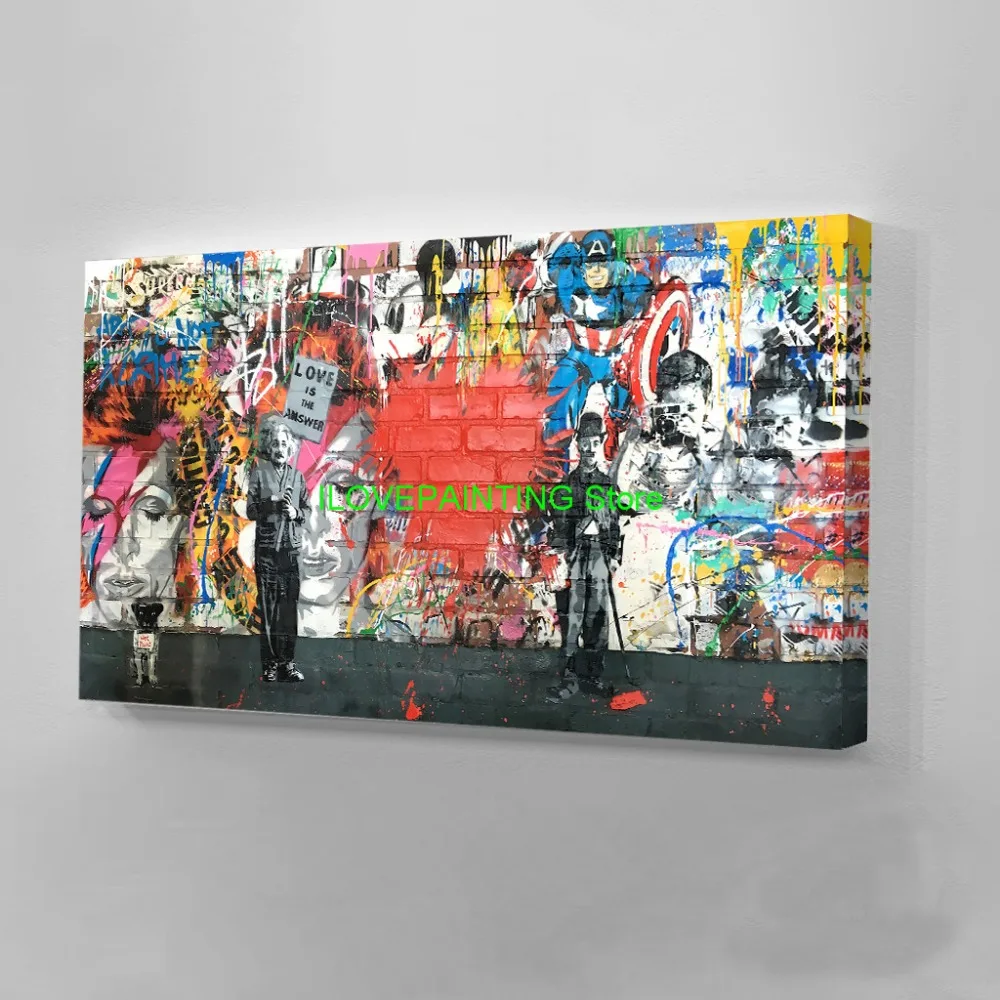 xdr413 Canvas Art Love Is The Answer Wall Art Graffiti Einstein Holding a Sign Colorful Canvas Printings for Living Room D
xdr413 Canvas Art Love Is The Answer Wall Art Graffiti Einstein Holding a Sign Colorful Canvas Printings for Living Room D