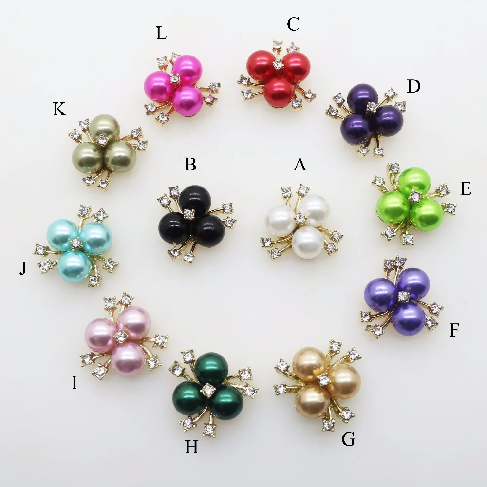 Hot sale 12 color Handmade Metal Rhinestone pearl button Alloy Accessories Crystal Flatback Embellishment Buttons for 10pcs/lot
Hot sale 12 color Handmade Metal Rhinestone pearl button Alloy Accessories Crystal Flatback Embellishment Buttons for 10pcs/lot