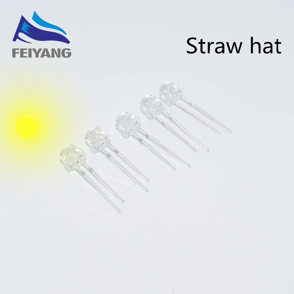 100pcs SAMIORE ROBOT 5mm(4.8MM) Straw Hat LED Yellow Light Colour LED diode / 5MM Yellow Colour LED emitting diode
100pcs SAMIORE ROBOT 5mm(4.8MM) Straw Hat LED Yellow Light Colour LED diode / 5MM Yellow Colour LED emitting diode