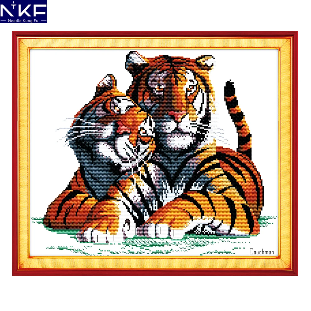 NKF Fall In Love Cross Stitch Pattern Counted 11CT 14CT Kit for Embroidery Needlework Home Decor | Дом и сад
