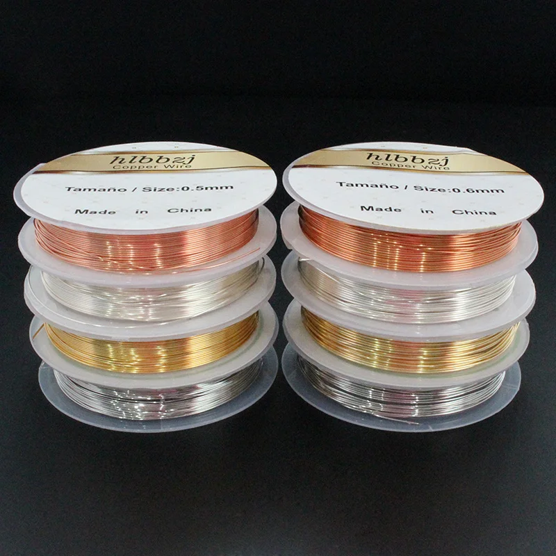 0.5/0.6/0.7MM Nickel/Silver/Gold/Rose Gold Round Solid Copper Wire, Jewelry Wire, Craft Wire, beading wire
0.5/0.6/0.7MM Nickel/Silver/Gold/Rose Gold Round Solid Copper Wire, Jewelry Wire, Craft Wire, beading wire