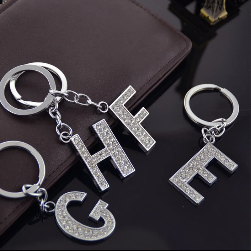 Sale 1PC Fashion Alloy New Crystal Rhinestones Alphabet Keyring Initial Letter Key Ring Chain Unisex Keychain 26 Letters
Sale 1PC Fashion Alloy New Crystal Rhinestones Alphabet Keyring Initial Letter Key Ring Chain Unisex Keychain 26 Letters