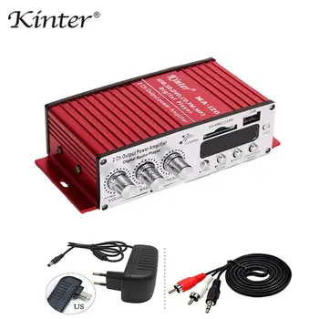 

kinter MA-120 mini amplifiers audio hifi stereo sound amplifier bluetooth 2.0 channels SD USB input FM radio in home car