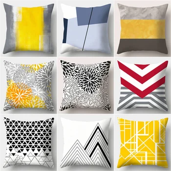 2019 European sofa cushion cover yellow geometric pattern polyester printed pillow covers home bedding office lumbar pillowcase
2019 European sofa cushion cover yellow geometric pattern polyester printed pillow covers home bedding office lumbar pillowcase