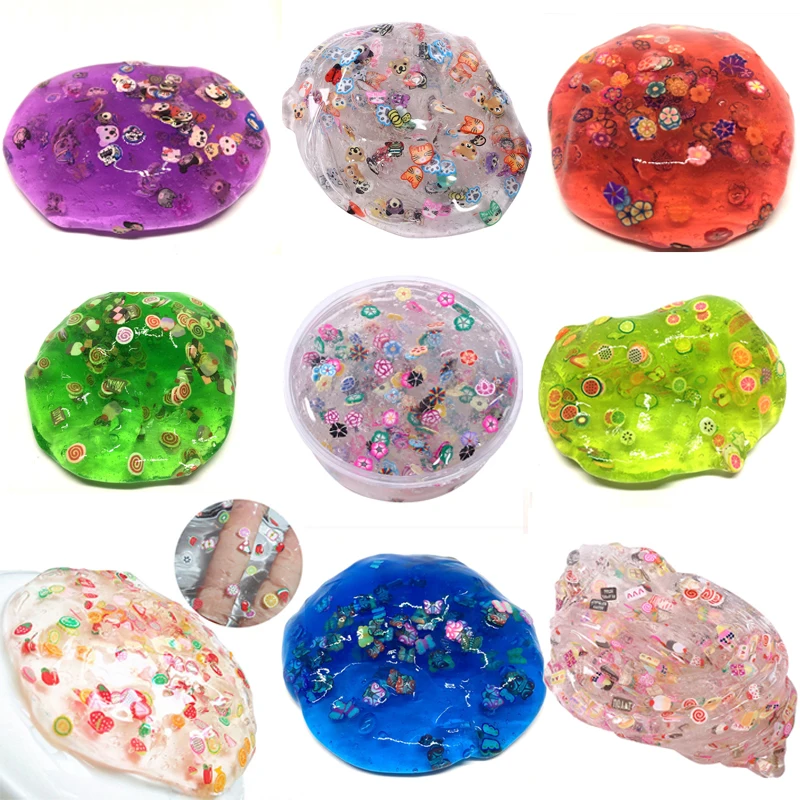 Modeling Clay 60ml Slime Cristal Fruit Slime Toys Funny Non Stick Hand Antistress Jelly Mud Polyer Box Container For Kids Gift
Modeling Clay 60ml Slime Cristal Fruit Slime Toys Funny Non Stick Hand Antistress Jelly Mud Polyer Box Container For Kids Gift