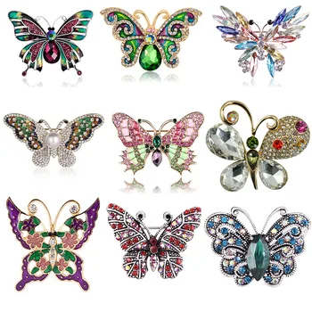 women's luxury jewelry gold butterfly insect crystal animal brooch pins for dress accessories
women's luxury jewelry gold butterfly insect crystal animal brooch pins for dress accessories