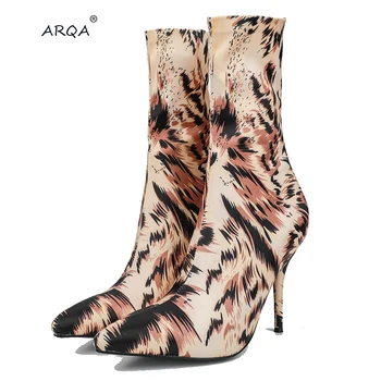 ARQA 2019 Autumn and winter New pointed high-heeled Leopard women's booties bare boots Fashion youth women Shoes Big Size 33-48
ARQA 2019 Autumn and winter New pointed high-heeled Leopard women's booties bare boots Fashion youth women Shoes Big Size 33-48