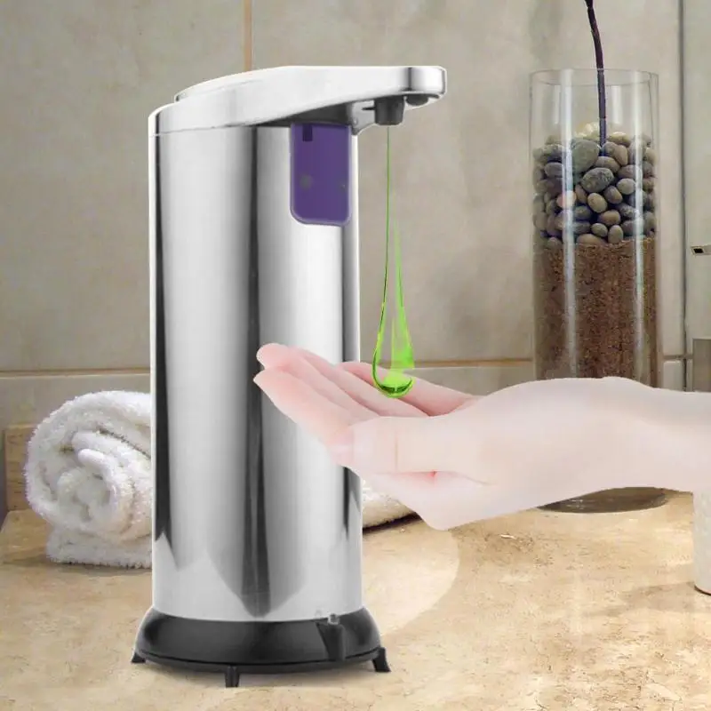 250ml Automatic Smart Sensor Touchless Bath Liquid Soap Dispenser Container Smart Sensor Liquid Soap Dispenser for Kitchen Bath
250ml Automatic Smart Sensor Touchless Bath Liquid Soap Dispenser Container Smart Sensor Liquid Soap Dispenser for Kitchen Bath