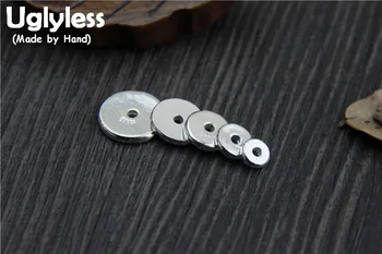 Uglyless Real S925 Sterling Silver Round Flakes Beading Accessory Jewelry DIY Bijoux Handmade Plain Spacer Beads Simple Findings
Uglyless Real S925 Sterling Silver Round Flakes Beading Accessory Jewelry DIY Bijoux Handmade Plain Spacer Beads Simple Findings