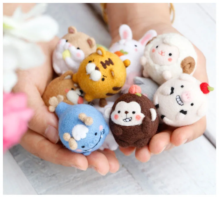 original DIY cute kawaii Zodiac Rat Ox Tiger Rabbit Dragon Snake Goat handmade felted wool little animal stuffed plush toys gift
original DIY cute kawaii Zodiac Rat Ox Tiger Rabbit Dragon Snake Goat handmade felted wool little animal stuffed plush toys gift
