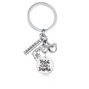 12PC/Lot Appreciation Teachers Keychain Gifts Teach Love Inspire Keyring Apple Ruler ABC Book Charms Key Chains Rings Holder Hot
12PC/Lot Appreciation Teachers Keychain Gifts Teach Love Inspire Keyring Apple Ruler ABC Book Charms Key Chains Rings Holder Hot