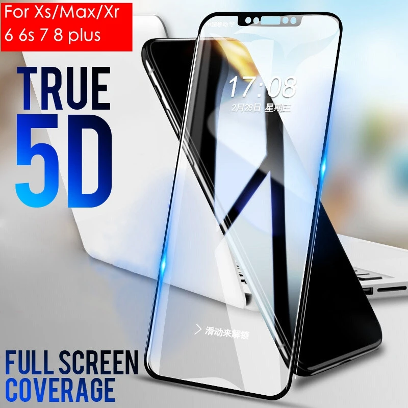5D Full Cover Glass For iPhone X 8plus 7 6 S 8 Plus Screen Protector On ipone 7 8 plus Tempered Glass For iPhone X S 8 XR XS Max
5D Full Cover Glass For iPhone X 8plus 7 6 S 8 Plus Screen Protector On ipone 7 8 plus Tempered Glass For iPhone X S 8 XR XS Max