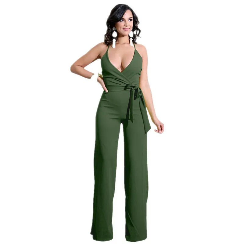 Spaghetti Strap Summer Women Sexy Jumpsuits Sleeveles Deep V-Neck Slim Rompers Casual Femme Black White Blue Backless Jumpsuits
Spaghetti Strap Summer Women Sexy Jumpsuits Sleeveles Deep V-Neck Slim Rompers Casual Femme Black White Blue Backless Jumpsuits