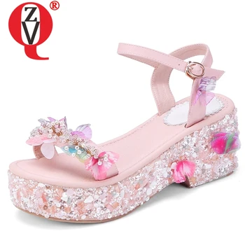 ZVQ brand party genuine leather woman sandals summer fashion girl bling butterfly flower sequin 6.5cm high heel wedding shoes
ZVQ brand party genuine leather woman sandals summer fashion girl bling butterfly flower sequin 6.5cm high heel wedding shoes