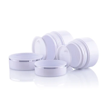 40pcs Cosmetic Jar Packaging Makeup Container White Empty 15g Plastic Cream Containers Pull Pads Silver Foil Edge Cap Jars Pot
40pcs Cosmetic Jar Packaging Makeup Container White Empty 15g Plastic Cream Containers Pull Pads Silver Foil Edge Cap Jars Pot