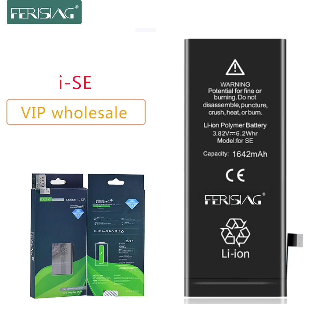 Wholesale (Made in 2019) FERISING New OEM Phone Battery For iPhone SE Original 0 Cycle bateria i-SE Replacement Batteries
Wholesale (Made in 2019) FERISING New OEM Phone Battery For iPhone SE Original 0 Cycle bateria i-SE Replacement Batteries