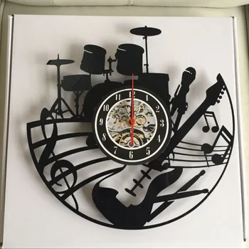 3D CD Vinyl Record Wall Clock Modern Design Pow Patrol Guitar Drums Music Vintage Guess Watch Mechanism Relojes De Pared 50ZB104
3D CD Vinyl Record Wall Clock Modern Design Pow Patrol Guitar Drums Music Vintage Guess Watch Mechanism Relojes De Pared 50ZB104