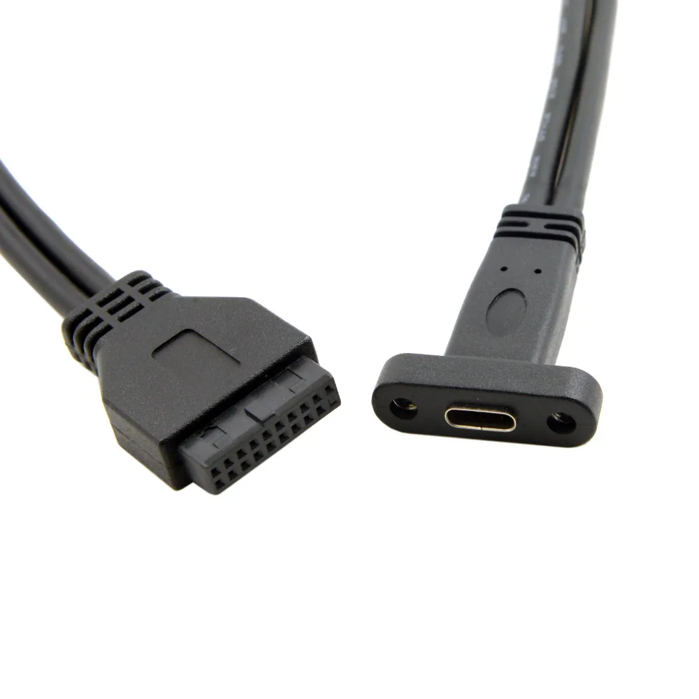 CY 40cm Single Port USB 3.1 USB-C Type C Female to USB 3.0 Motherboard 19Pin Header Cable
CY 40cm Single Port USB 3.1 USB-C Type C Female to USB 3.0 Motherboard 19Pin Header Cable