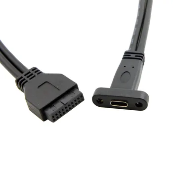 CY 40cm Single Port USB 3.1 USB-C Type C Female to USB 3.0 Motherboard 19Pin Header Cable
CY 40cm Single Port USB 3.1 USB-C Type C Female to USB 3.0 Motherboard 19Pin Header Cable