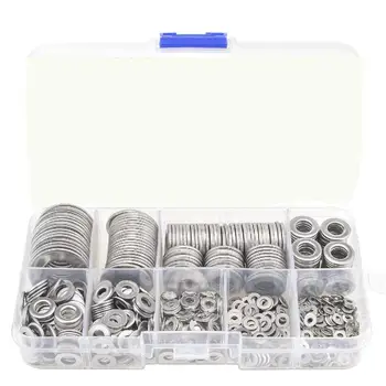 580pcs 304 Stainless Steel Flat Washers Plain Washer Gaskets Assortment Kit for M2 M2.5 M3 M4 M5 M6 M8 M10 M12
580pcs 304 Stainless Steel Flat Washers Plain Washer Gaskets Assortment Kit for M2 M2.5 M3 M4 M5 M6 M8 M10 M12