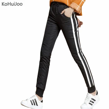 KoHuiJoo Autumn Winter Thick Duck Down Pants Women Plus Size High Waist Ladies Work Elegant Casual Slim Stripe Trousers
KoHuiJoo Autumn Winter Thick Duck Down Pants Women Plus Size High Waist Ladies Work Elegant Casual Slim Stripe Trousers