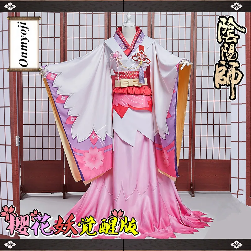 Anime! Onmyoji Sakura Fairy Awakening Gorgeous Lolita Dress Kimono Uniform Cosplay Costume Female Ancient Hanfu Free Shipping
Anime! Onmyoji Sakura Fairy Awakening Gorgeous Lolita Dress Kimono Uniform Cosplay Costume Female Ancient Hanfu Free Shipping