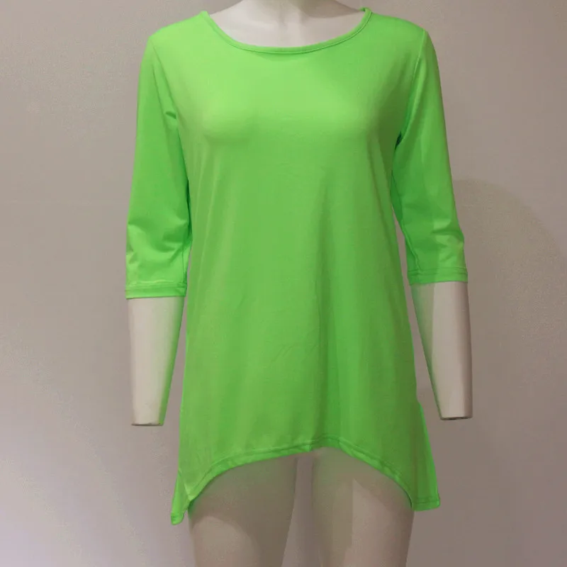 Women T shirt 2019 autumn new arrive O neck three quarter sleeve pure color cotton blend thin knitted long t shirts 4540
Women T shirt 2019 autumn new arrive O neck three quarter sleeve pure color cotton blend thin knitted long t shirts 4540