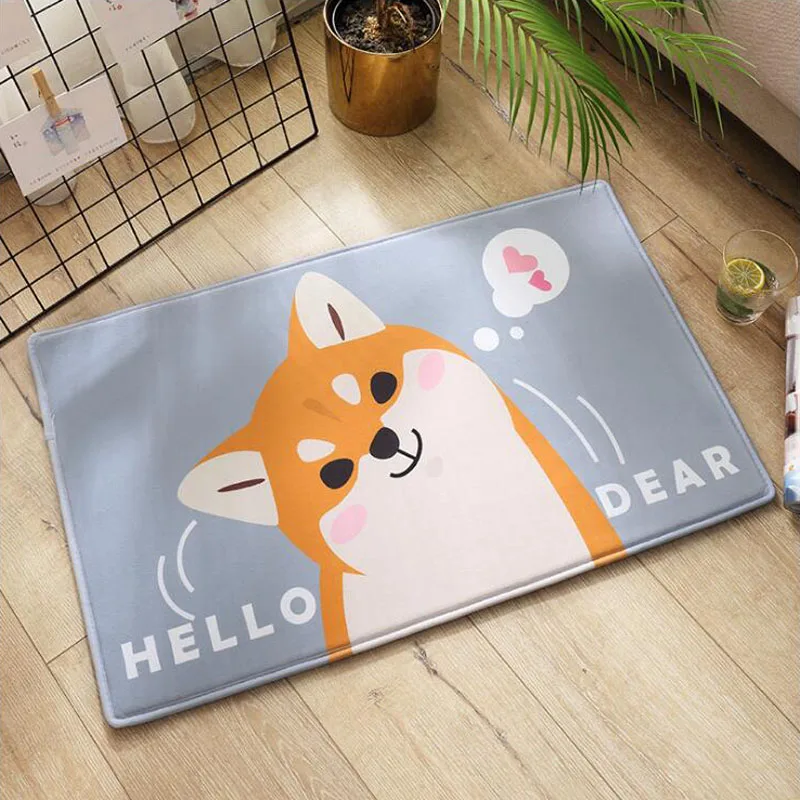Cute Japanese Shiba Inu Dog Soft Mat Non-Slip Bathroom Hallway Kitchen Carpet Comfortable Rug
Cute Japanese Shiba Inu Dog Soft Mat Non-Slip Bathroom Hallway Kitchen Carpet Comfortable Rug