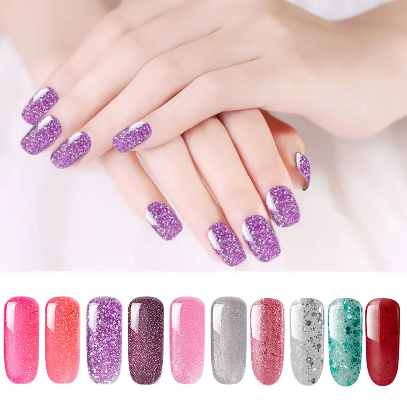 Beateal UV Gel Nail Polish Pure Color Long Lasting LED Lamp Varnish Without Top Base Soak Off Organic | Красота и здоровье
