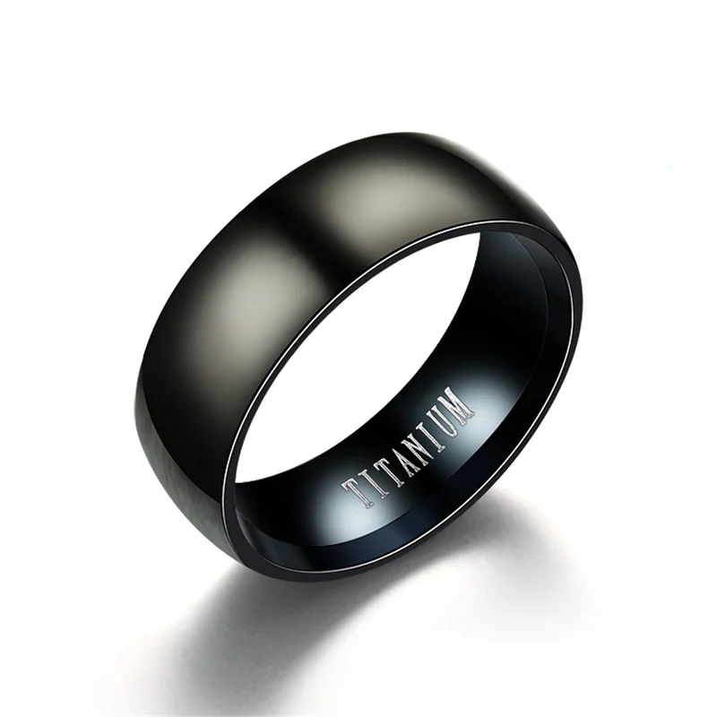 Width 8mm Size 5.5-14 Classic Titanium Steel Black Rings For Men High Quality Metal Anel Fashion Shopping Jewelry
Width 8mm Size 5.5-14 Classic Titanium Steel Black Rings For Men High Quality Metal Anel Fashion Shopping Jewelry