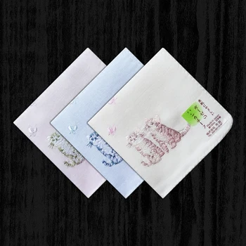 Made in Japan Ms. Embroidery Handkerchief Cotton Sweat Double Soft Cotton Handkerchief Large scarf Cat Thick section
Made in Japan Ms. Embroidery Handkerchief Cotton Sweat Double Soft Cotton Handkerchief Large scarf Cat Thick section
