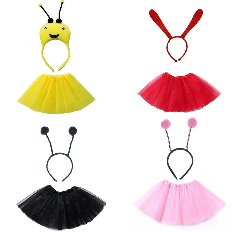 Kids Children Girl Animals Ladybird Costume Headband Tutu Skirt Set Bee Ant Cosplay Birthday Party Props Halloween Carnival
Kids Children Girl Animals Ladybird Costume Headband Tutu Skirt Set Bee Ant Cosplay Birthday Party Props Halloween Carnival