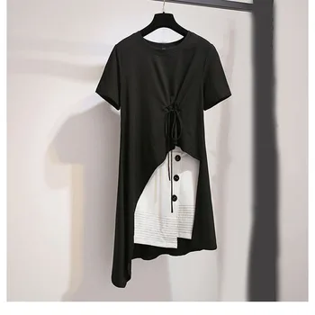 Summer Women 2 Piece Set O-Neck Short Sleeve Drawstring T-Shirt Dress Single Breasted Short Skirts Set
Summer Women 2 Piece Set O-Neck Short Sleeve Drawstring T-Shirt Dress Single Breasted Short Skirts Set