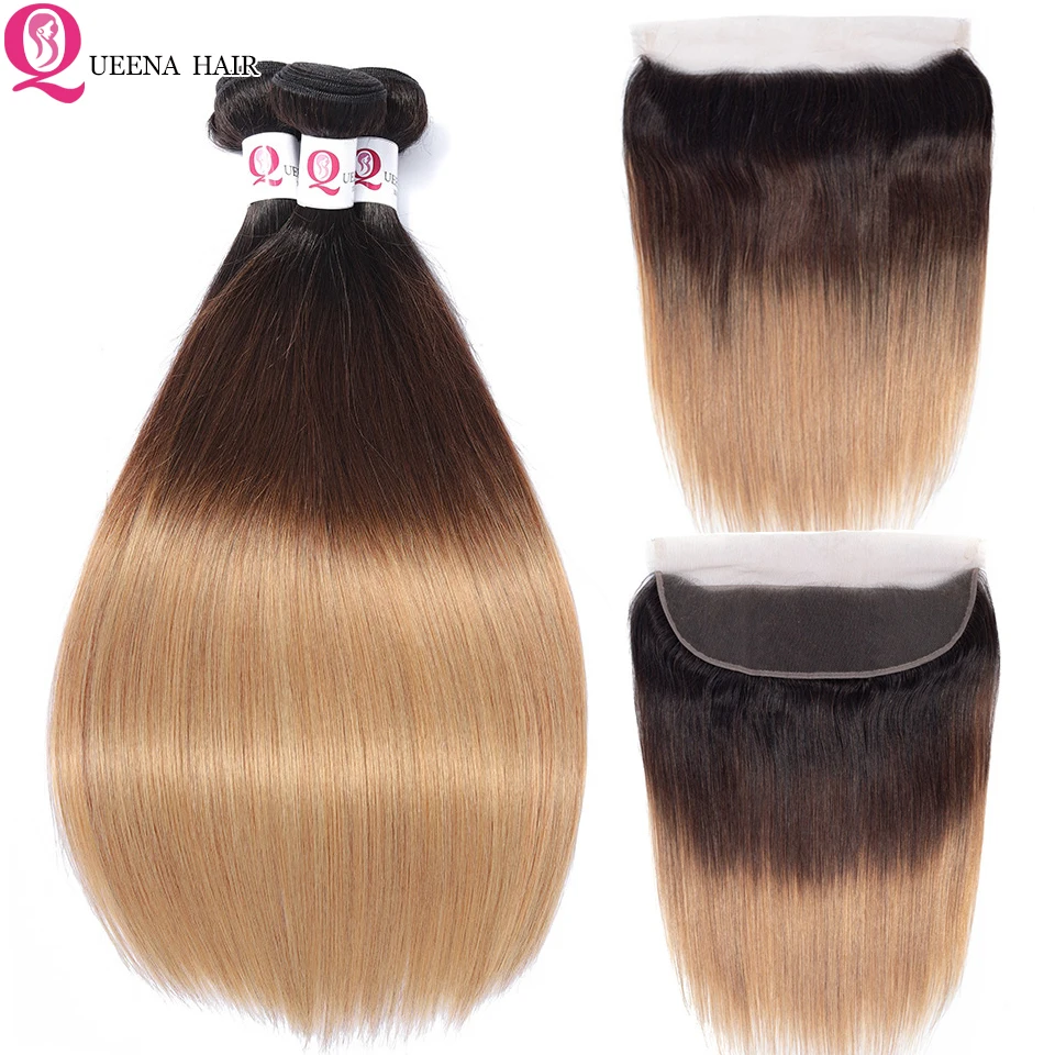 Peruvian Straight Hair Ombre Bundles With Frontal Closure 1B/4/27 Remy Human Hair Weave 13x4 Lace Frontal Closure With Bundles
Peruvian Straight Hair Ombre Bundles With Frontal Closure 1B/4/27 Remy Human Hair Weave 13x4 Lace Frontal Closure With Bundles