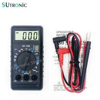 DT182 Extra Mini Digital Multimeter with Buzzer Overload protection Pocket Voltage Ampere Ohm Meter DC AC LCD Portable
DT182 Extra Mini Digital Multimeter with Buzzer Overload protection Pocket Voltage Ampere Ohm Meter DC AC LCD Portable
