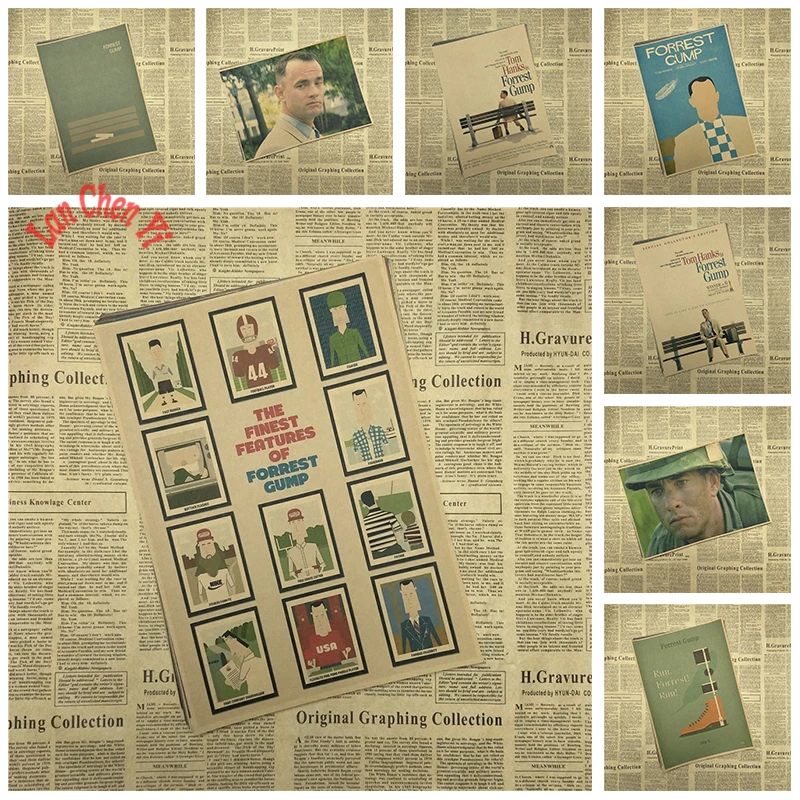 Movie Forrest Gump Nostalgic Matte Kraft Paper Poster Office Gift Room Dining Home Decor wall sticker Design
Movie Forrest Gump Nostalgic Matte Kraft Paper Poster Office Gift Room Dining Home Decor wall sticker Design