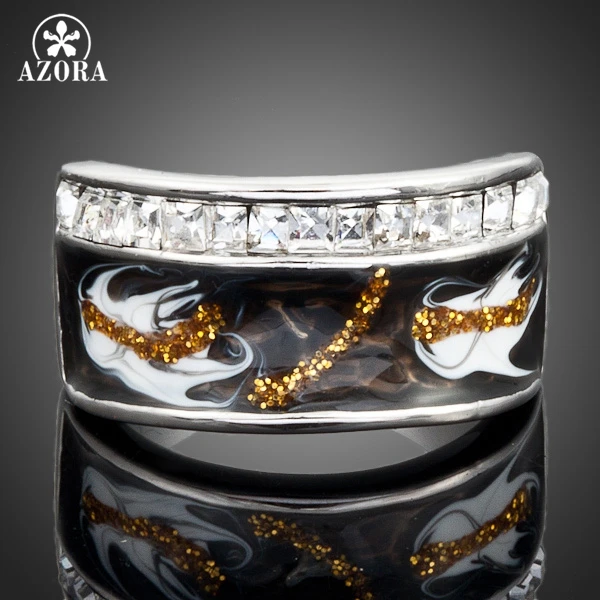 AZORA White Gold Color Stellux Austrian Crystal Multicolour Decorative Pattern Ring TR0020
AZORA White Gold Color Stellux Austrian Crystal Multicolour Decorative Pattern Ring TR0020