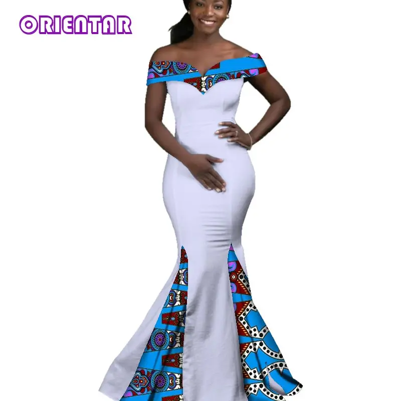 2018 African Dresses for Women Dashiki Batik Wax Printing Sexy Slash Neck Party Dress Lady Grace Long Evening Dress WY2860
2018 African Dresses for Women Dashiki Batik Wax Printing Sexy Slash Neck Party Dress Lady Grace Long Evening Dress WY2860