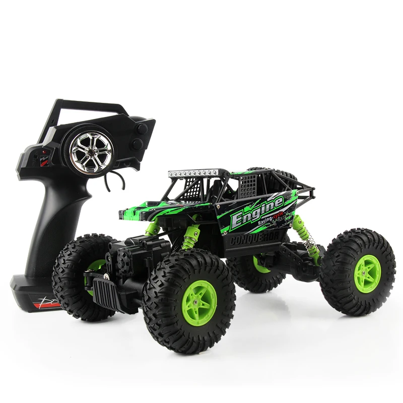 

WLtoys 18428 - B 1:18 4WD RC Climbing Car 2.4GHz 4CH 9km/H Proportional Controlled All Terrain Vehicle Remote Control Car Toys