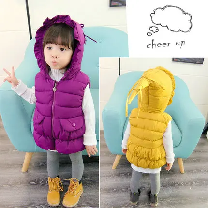 new Autumn Winter Warm Kids Vests For girls clothings Cartoon Sleeveless Hooded Jackets Gilet Baby girls Coats
new Autumn Winter Warm Kids Vests For girls clothings Cartoon Sleeveless Hooded Jackets Gilet Baby girls Coats