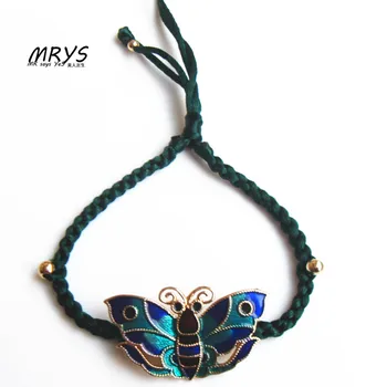 Blue Butterfly Bracelet Rope Chain Ethnic Cloisonne Enamel Fashion Jewelry Women Girls Chistmas Party Gift Trendy Handmade New
Blue Butterfly Bracelet Rope Chain Ethnic Cloisonne Enamel Fashion Jewelry Women Girls Chistmas Party Gift Trendy Handmade New