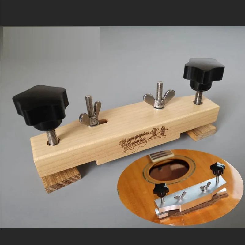 Tooyful Durable Solid Wood Acoustic Guitars Bridge Caul Clamp with Cork Gasket DIY Guitars repair Maintenance kits
Tooyful Durable Solid Wood Acoustic Guitars Bridge Caul Clamp with Cork Gasket DIY Guitars repair Maintenance kits