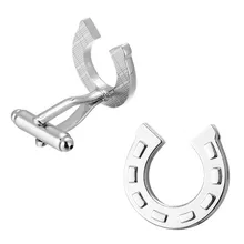 Caballo Hoof herradura gemelos hombres mujeres caballo zapato diseño gemelos 3 pares paquete de venta(China)